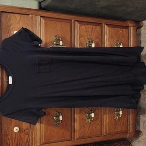 Xs solid black Carly dress